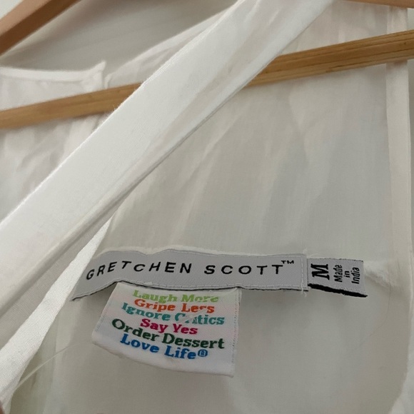 NWT Gretchen Scott Designs Dahlia Delight Embroidered Cotton Floral Shift Dress - Picture 5 of 8